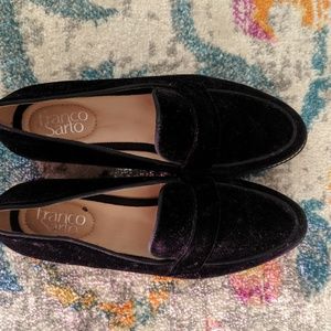 Franco Sarto velvet loafers